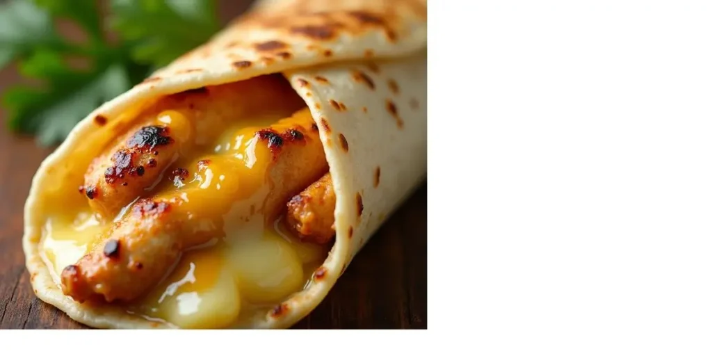 Cheesy Garlic Chicken Wraps