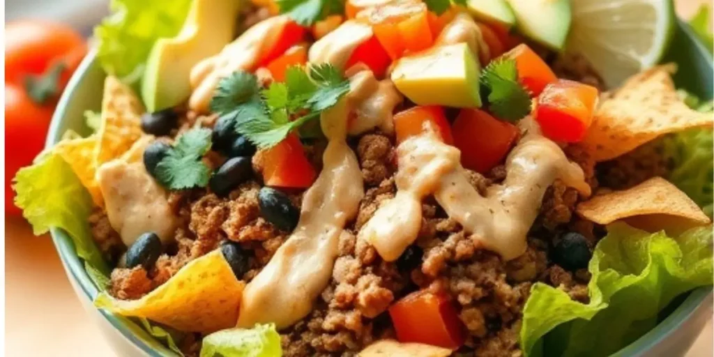 simple taco salad for lunch