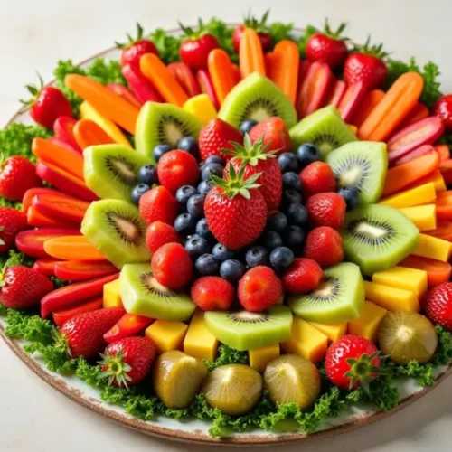 Easy Fruit and Veggie Platter