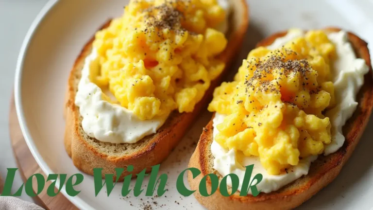 creamy scrambled eggs cream cheese​