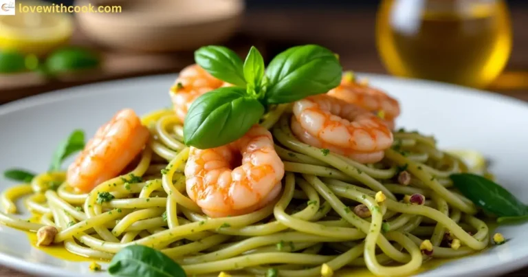 Best pasta with Shrimp and Pistachio Pesto recipe