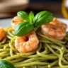 Best pasta with Shrimp and Pistachio Pesto recipe